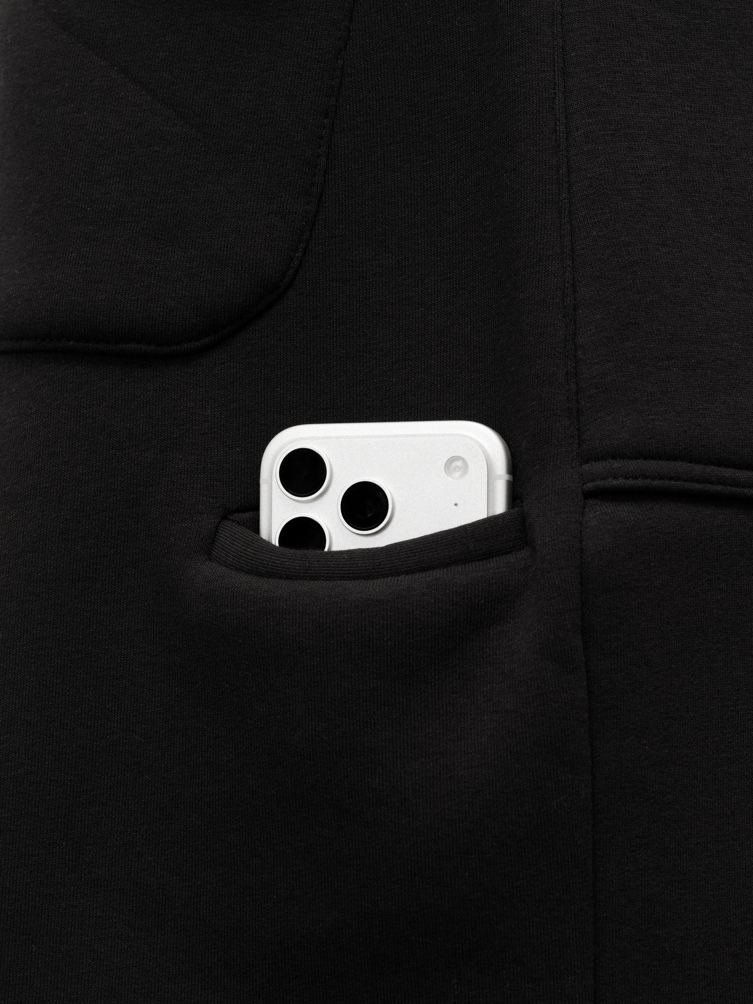 COZY STRAIGHT LEG SWEATS - BLACK - Image 5