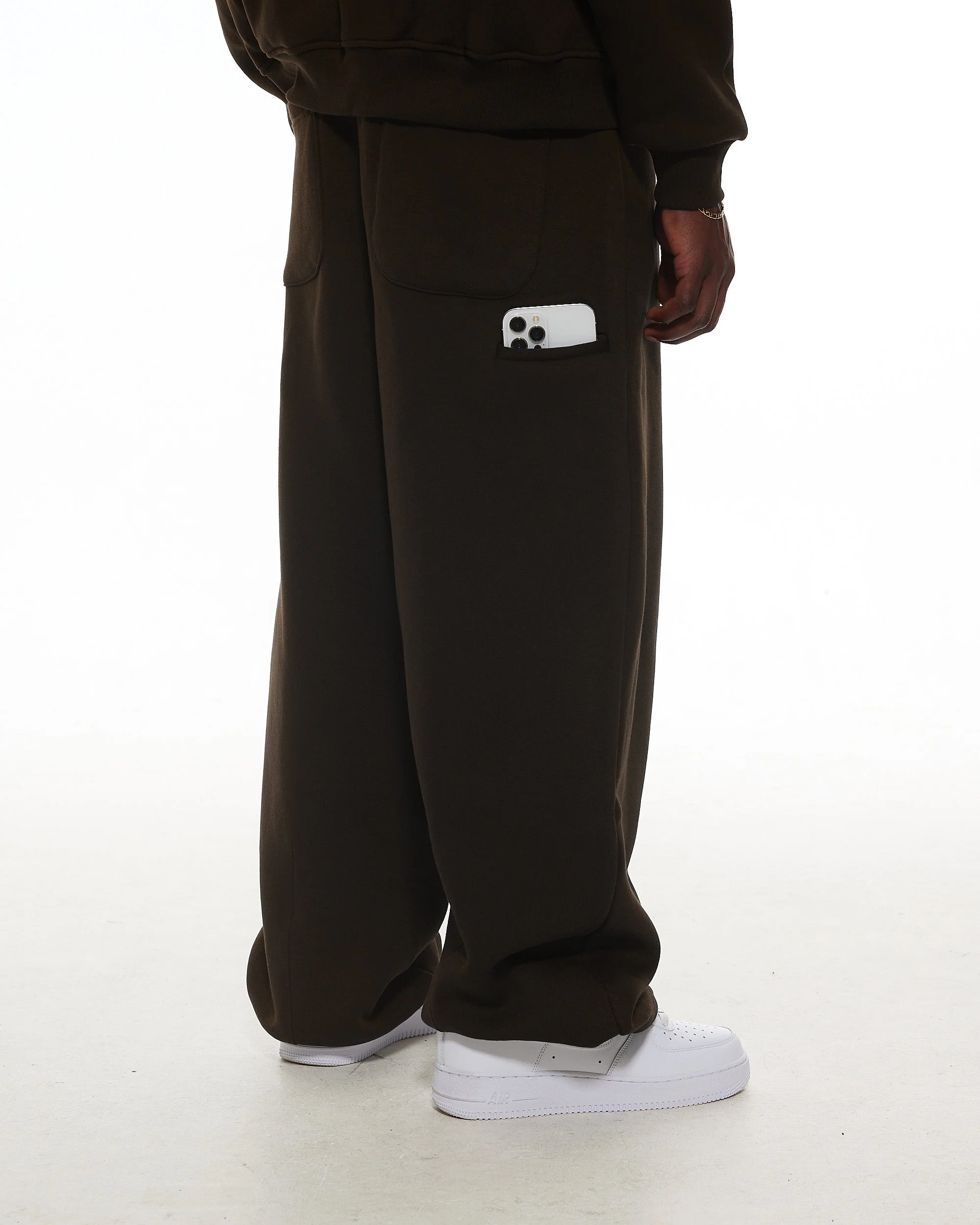 COZY STRAIGHT LEG SWEATS - COFFEE - Image 6