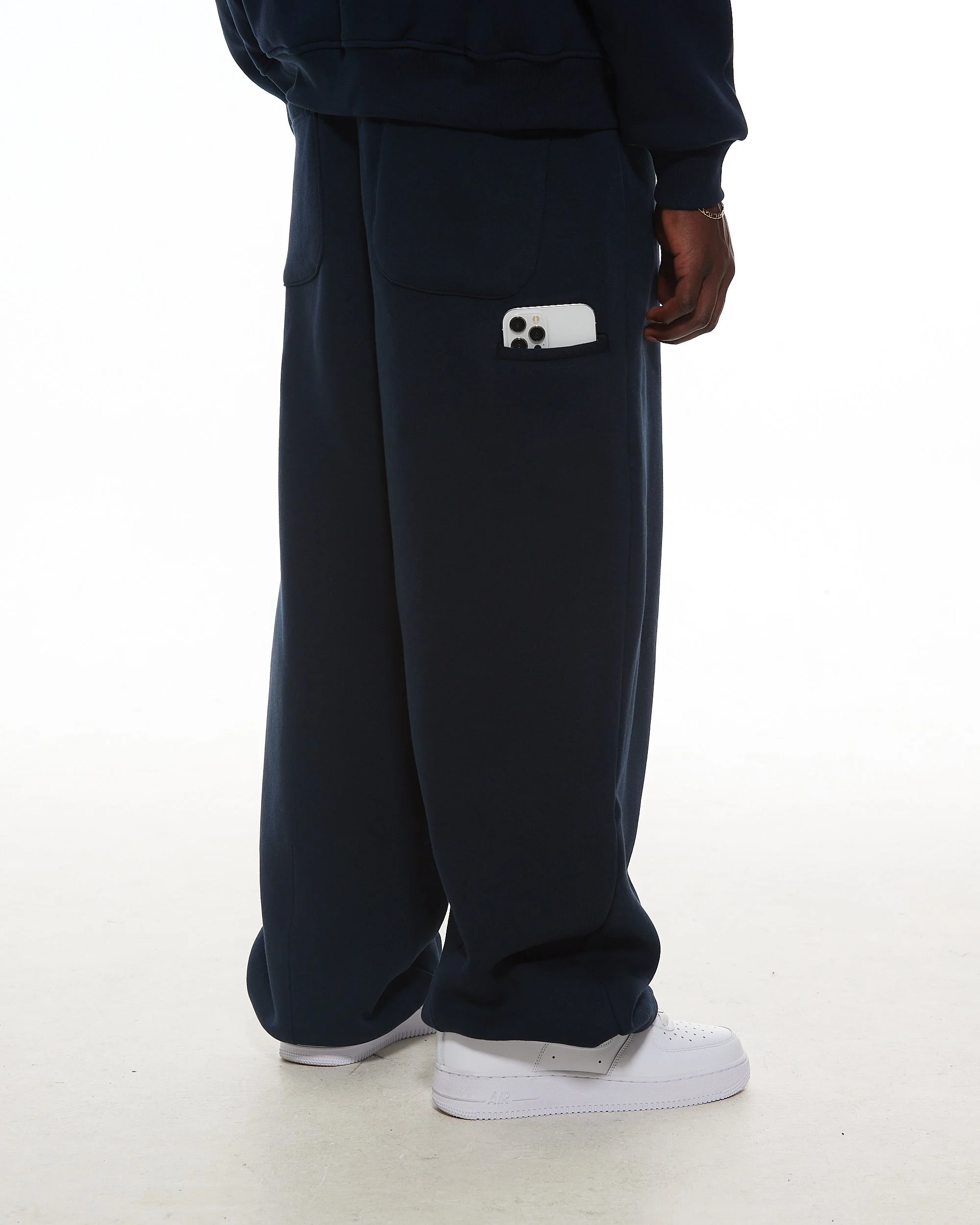 COZY STRAIGHT LEG SWEATS - NAVY - Image 8