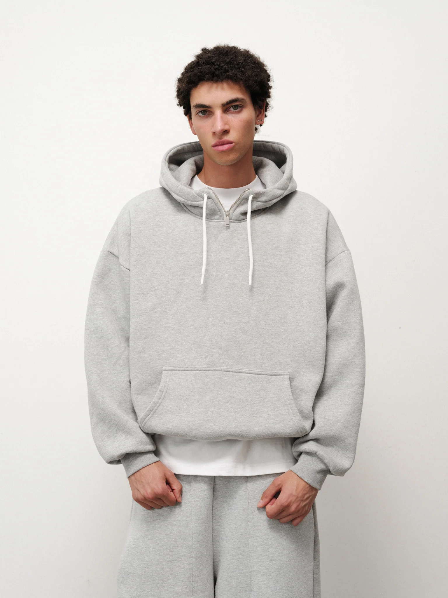 COZY TECH HOODIE - GREY - Image 4