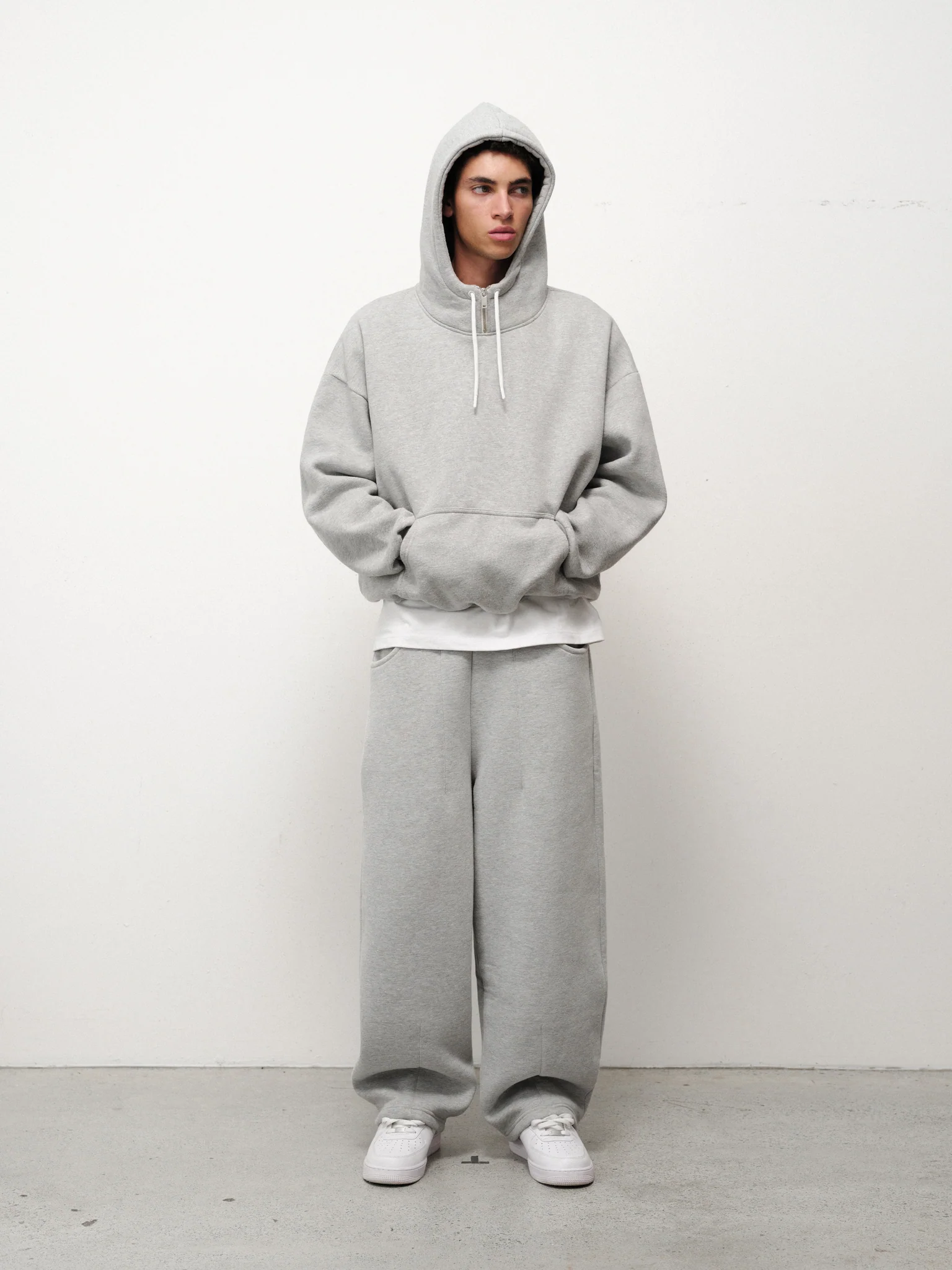 COZY TECH HOODIE - GREY - Image 5