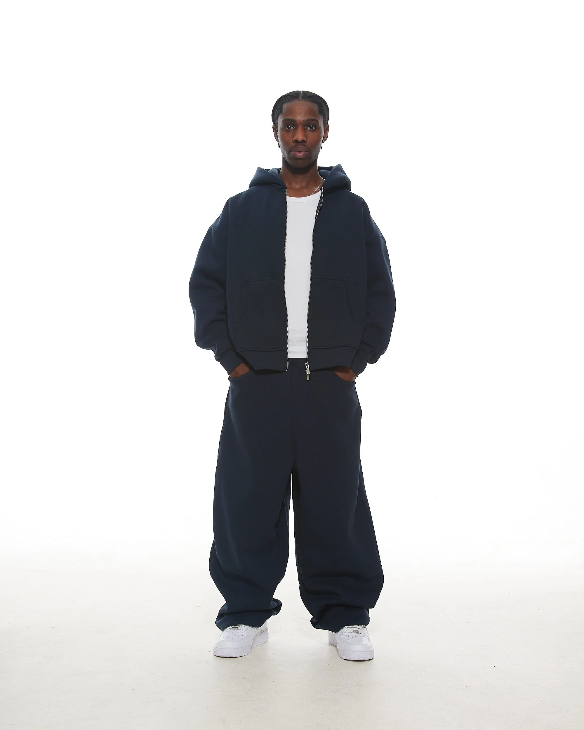 COZY ZIP UP - NAVY - Image 3