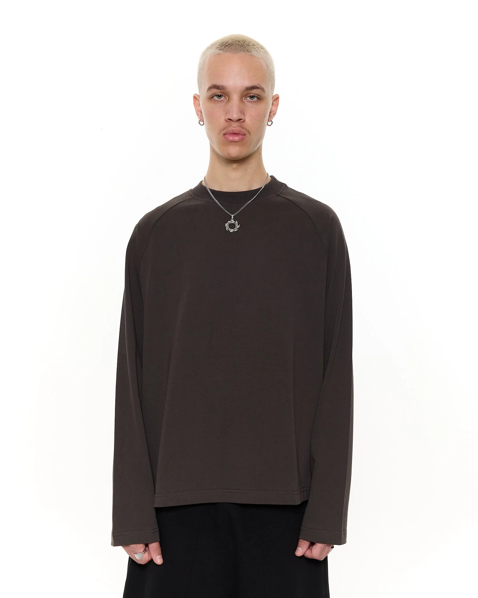Long Sleeve T-Shirt - Coffee - Image 2