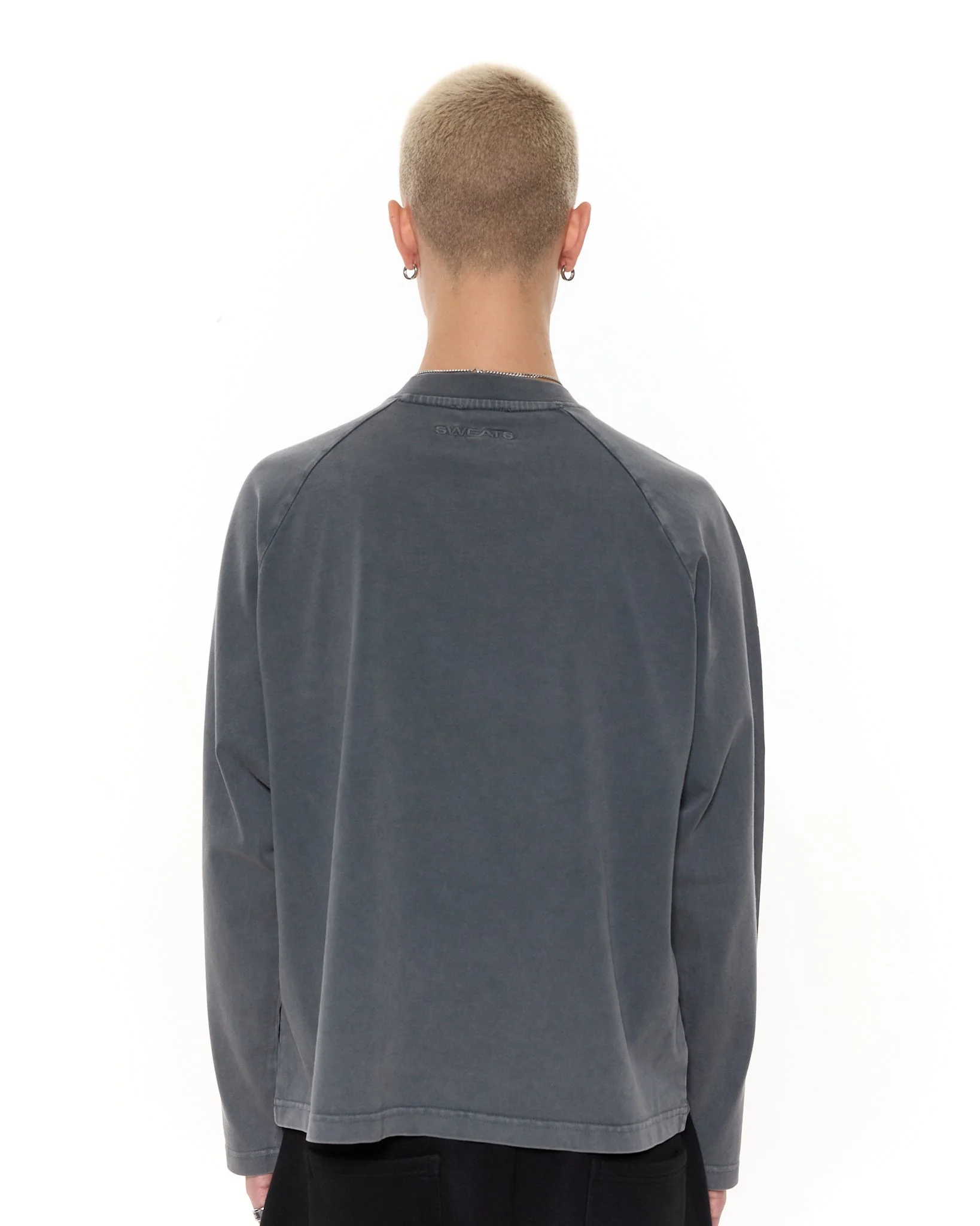 Long Sleeve T-Shirt - Washed Grey - Image 5