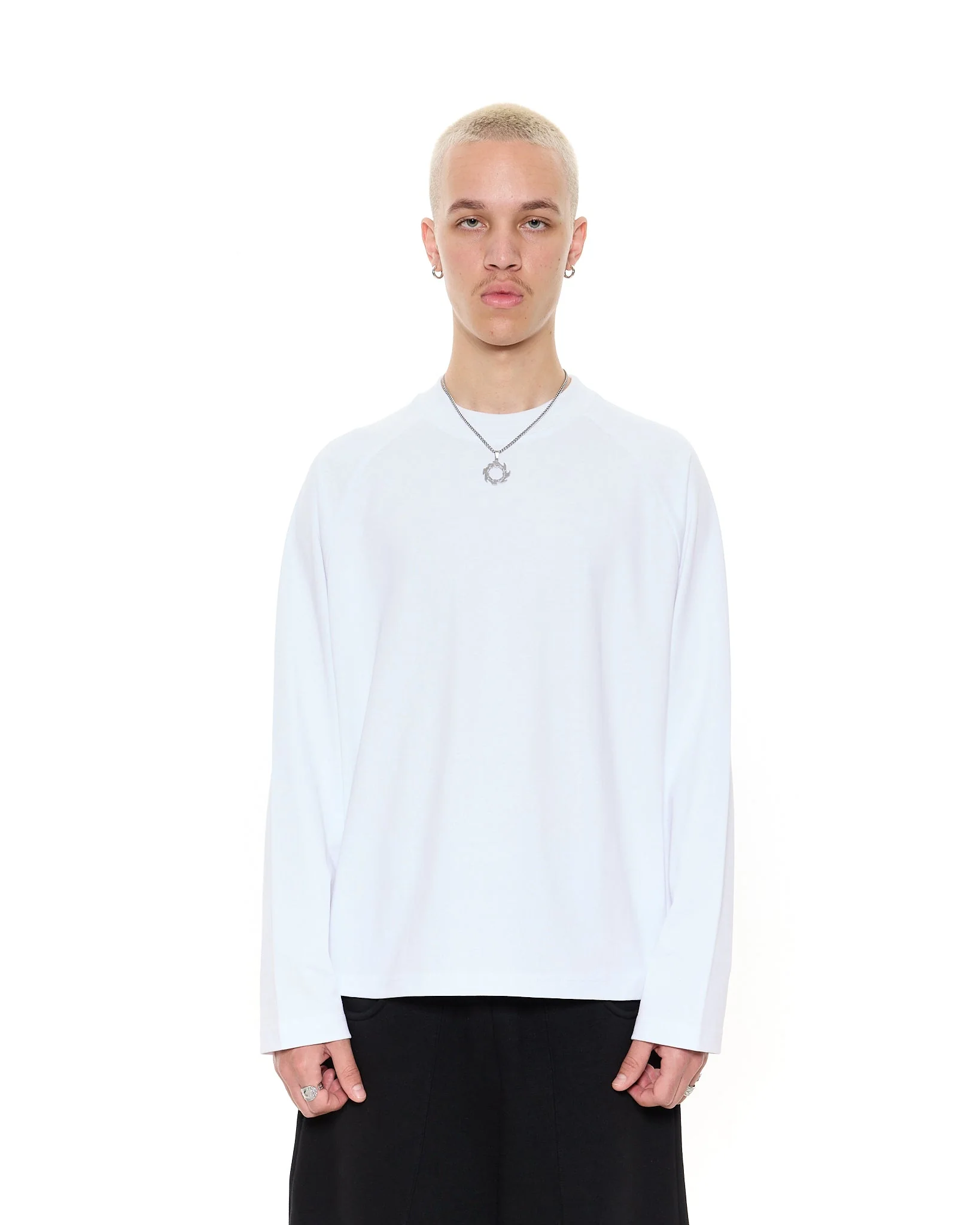 Long Sleeve T-Shirt - White - Image 2