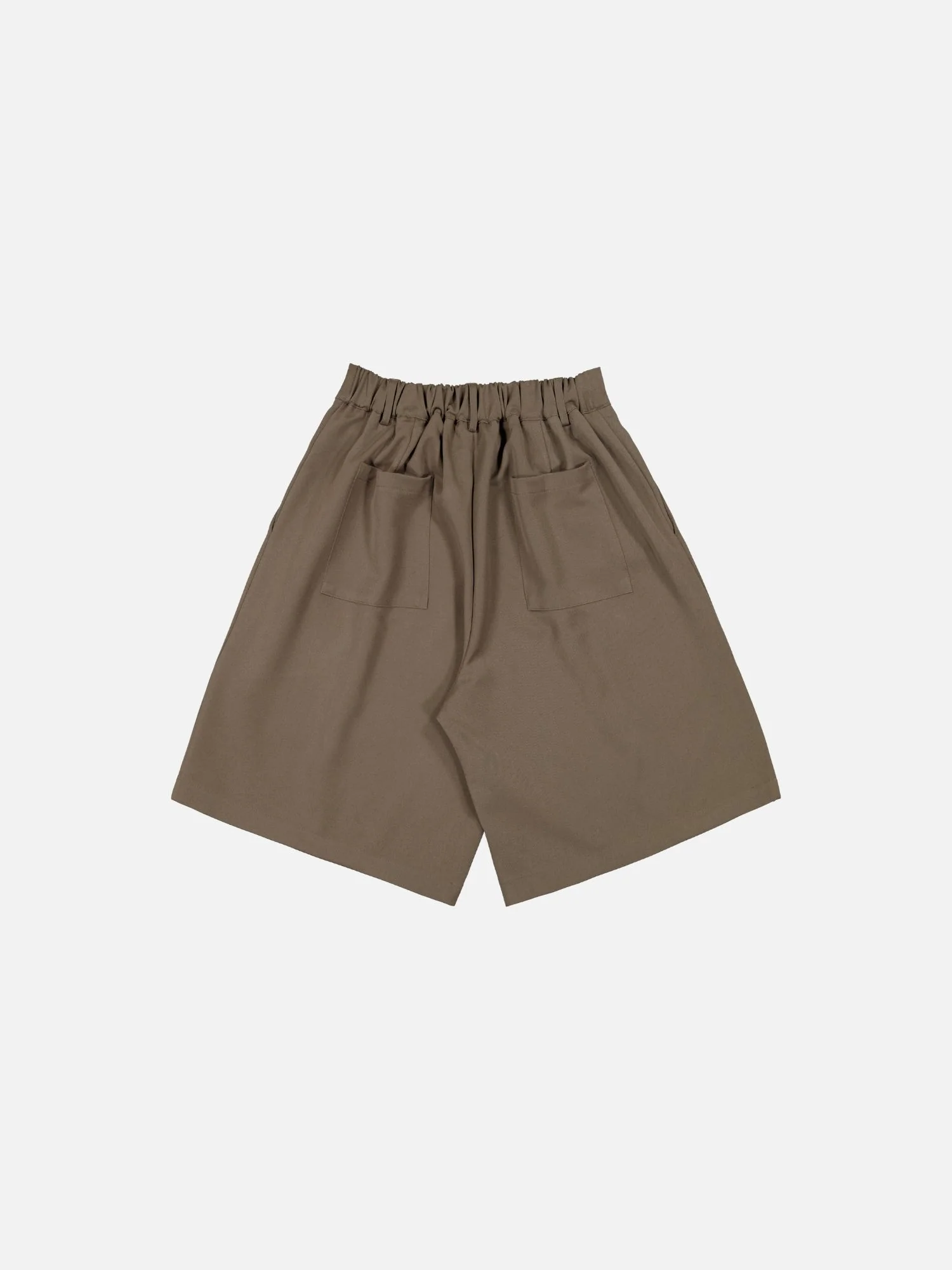 PLEATED SHORTS - BROWN - Image 7
