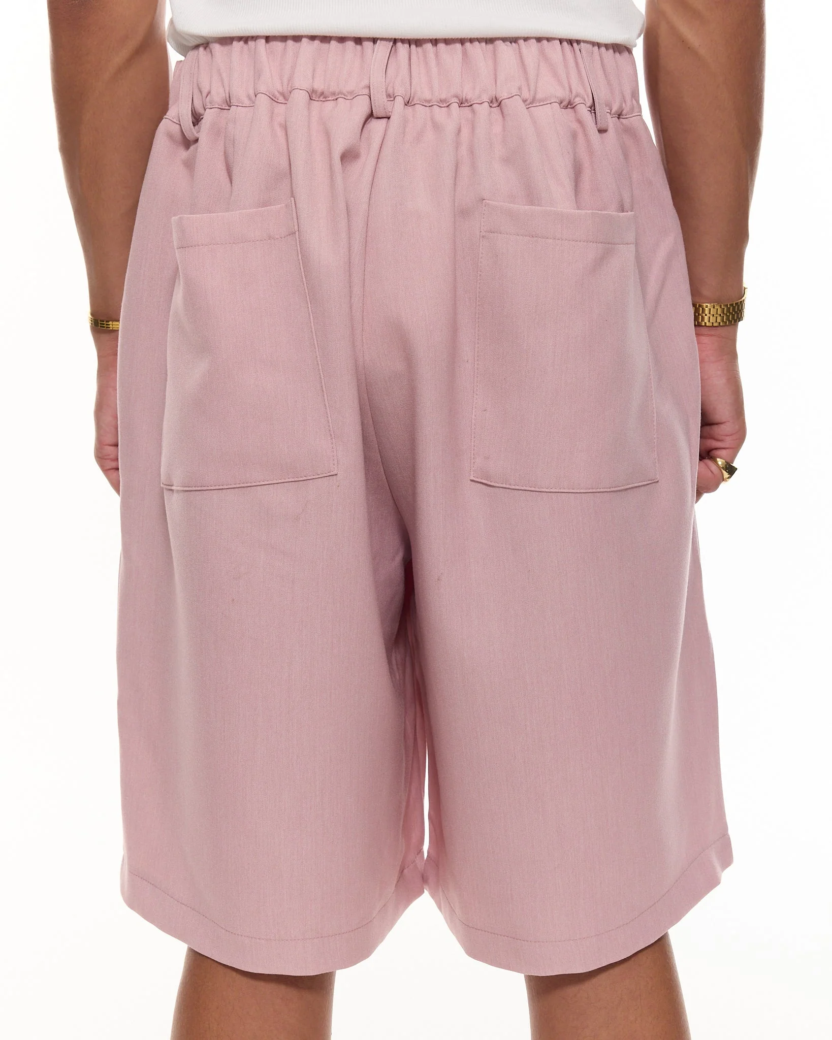 PLEATED SHORTS - PINK - Image 6