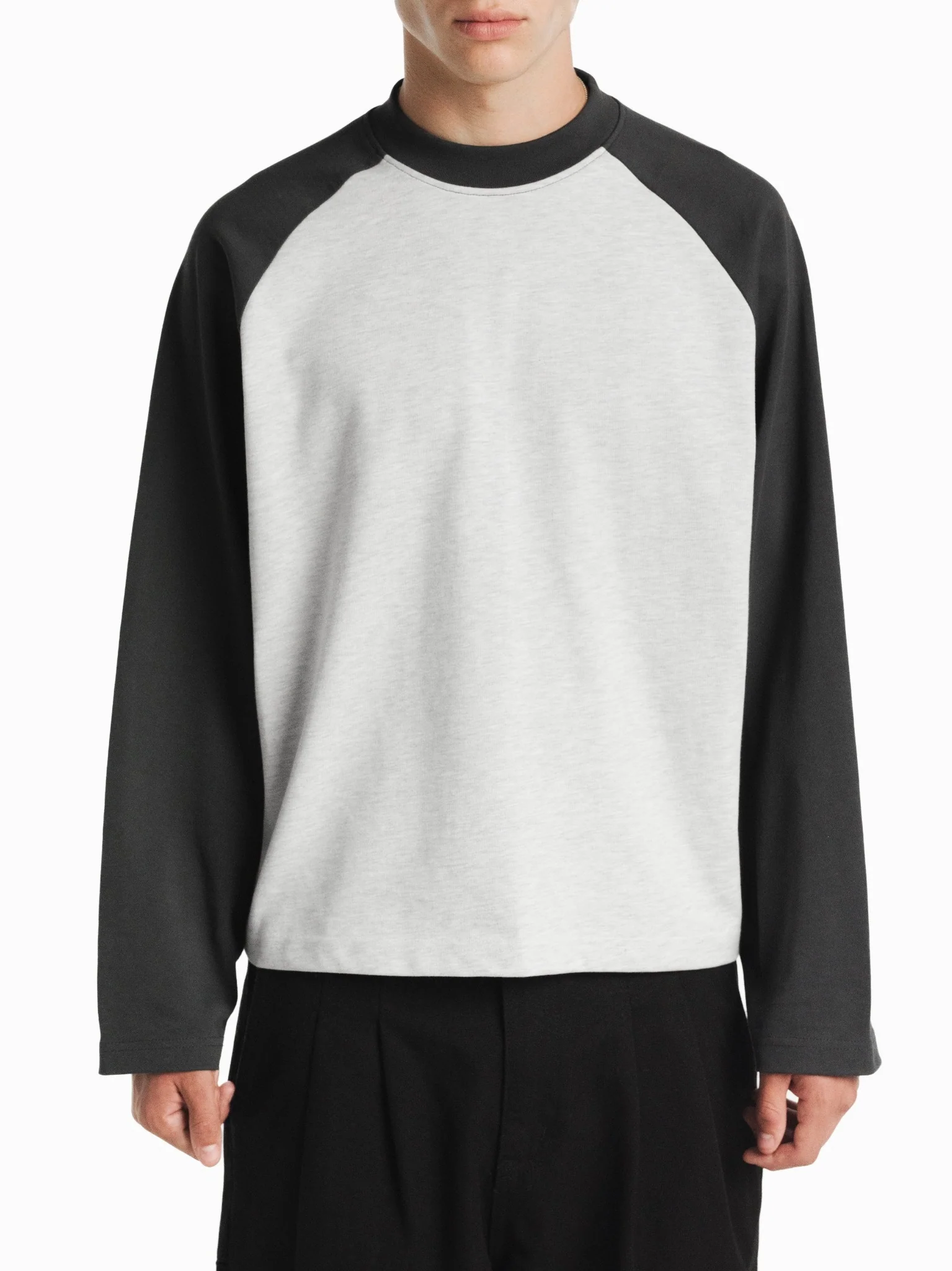 RAGLAN LS T-SHIRT - ARCTYC/GRANITE - Image 9