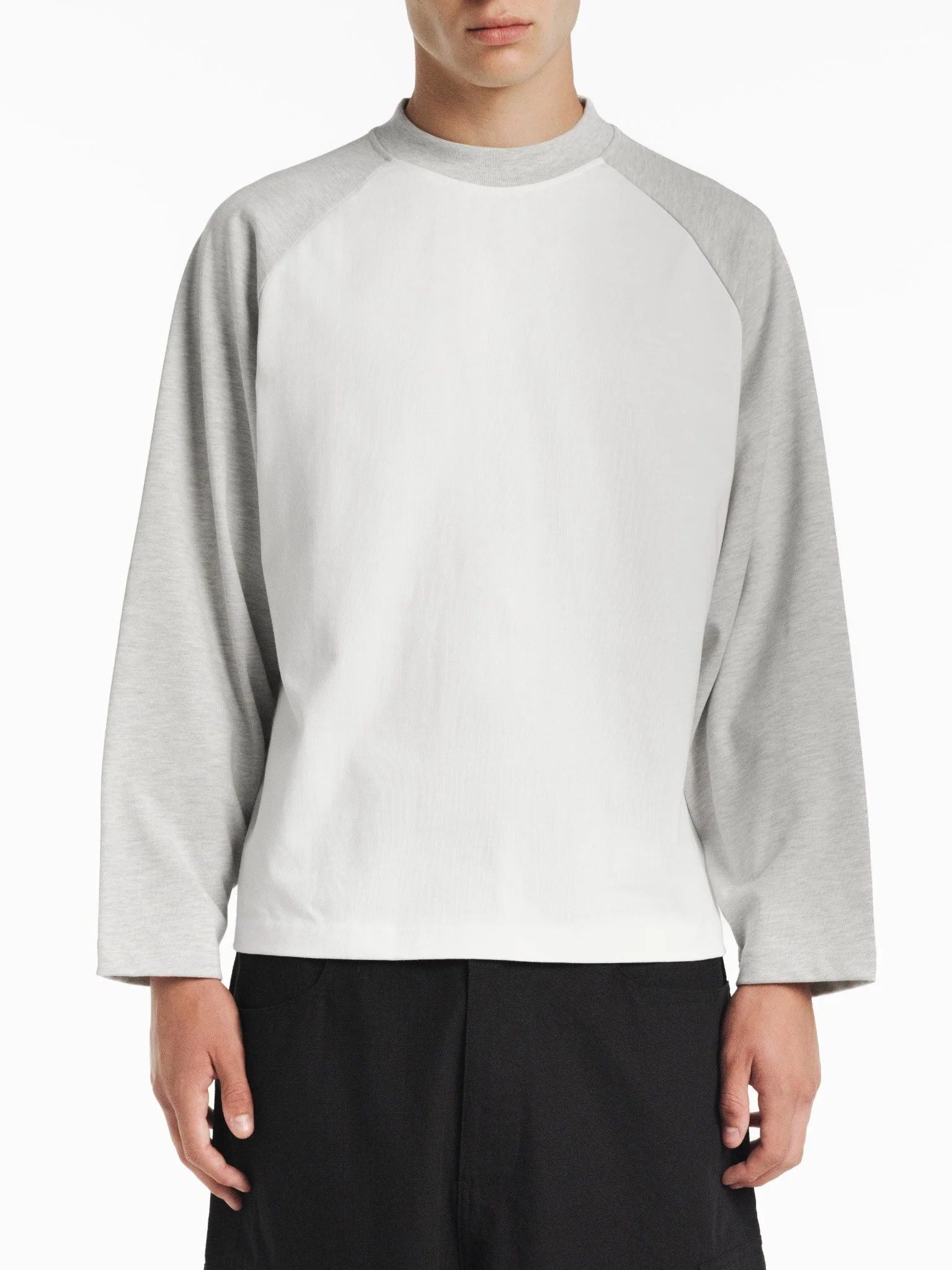 RAGLAN LS T-SHIRT - WHITE/ARCTYC - Image 6