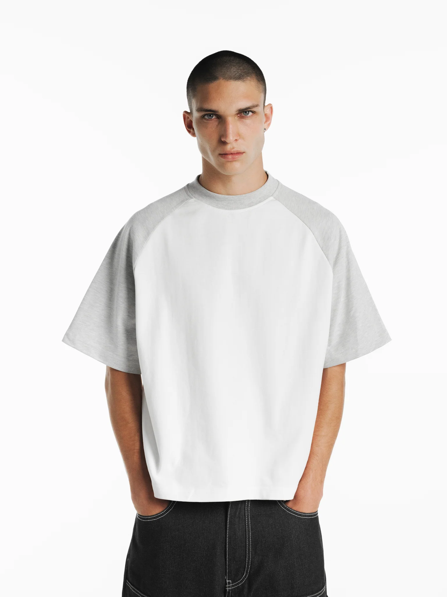 RAGLAN SS T-SHIRT - WHITE/ARCTYC - Image 8