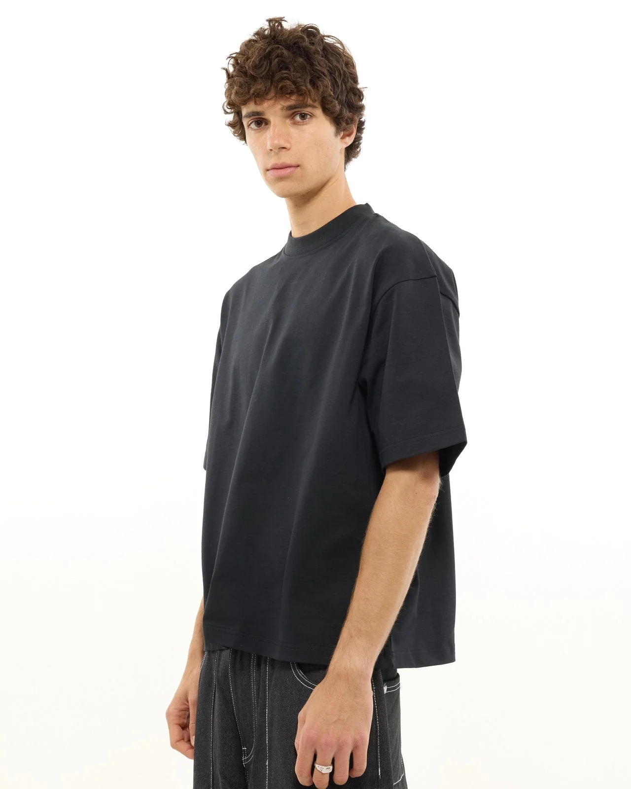 SIGNATURE BLANK T-SHIRT - BLACK - Image 3