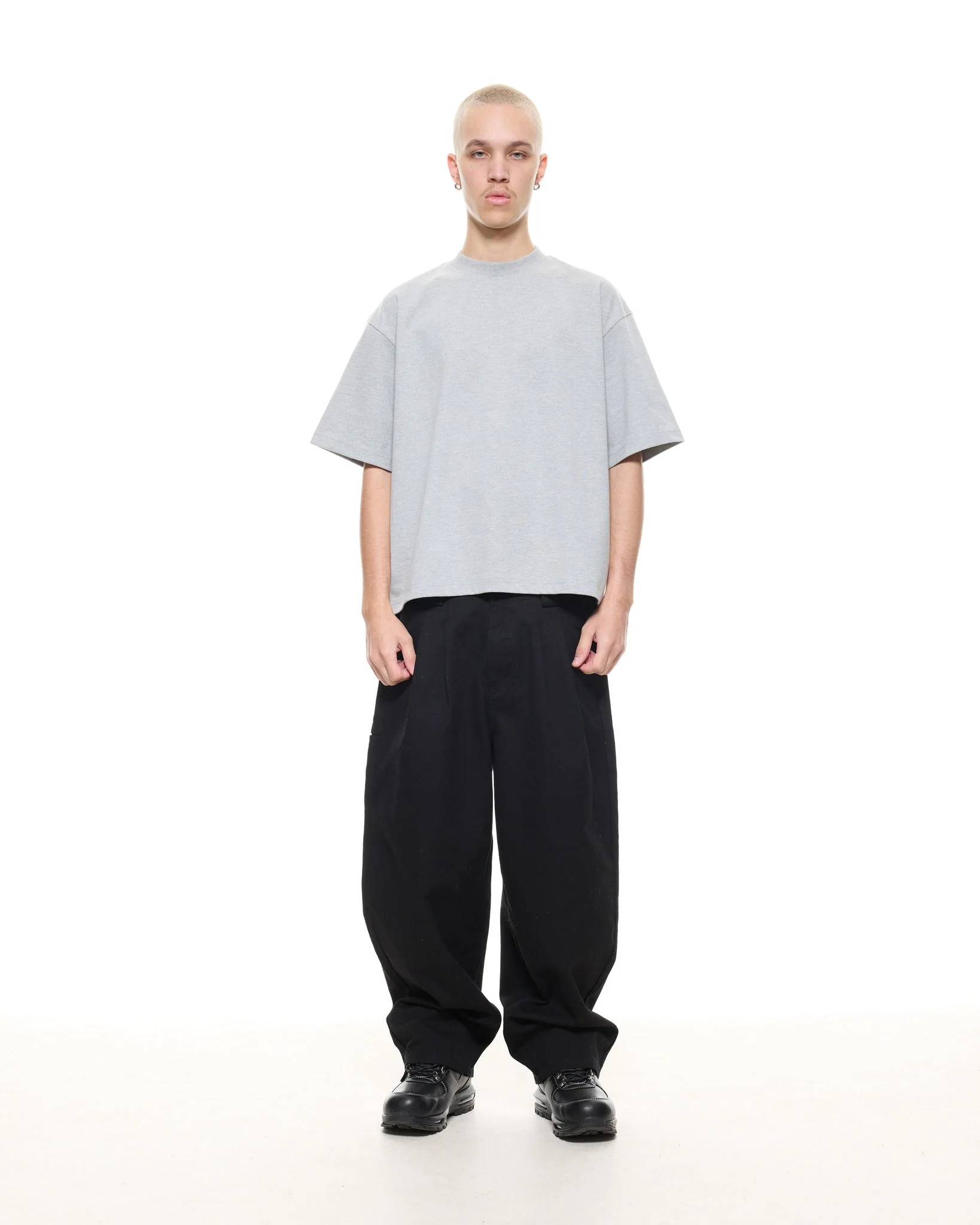 SIGNATURE BLANK T-SHIRT - MARLE GREY - Image 4