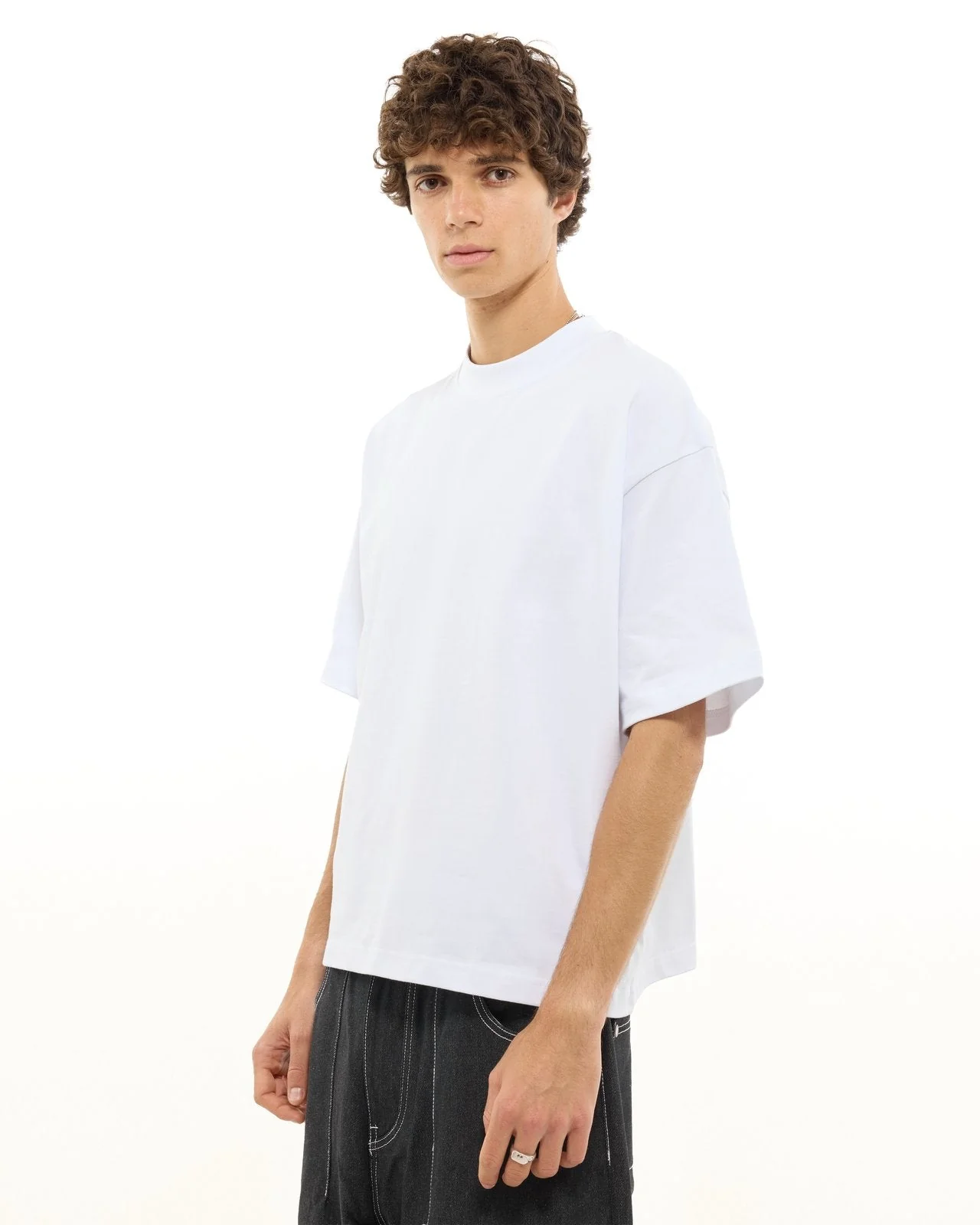 SIGNATURE BLANK T-SHIRT - PURE WHITE - Image 3