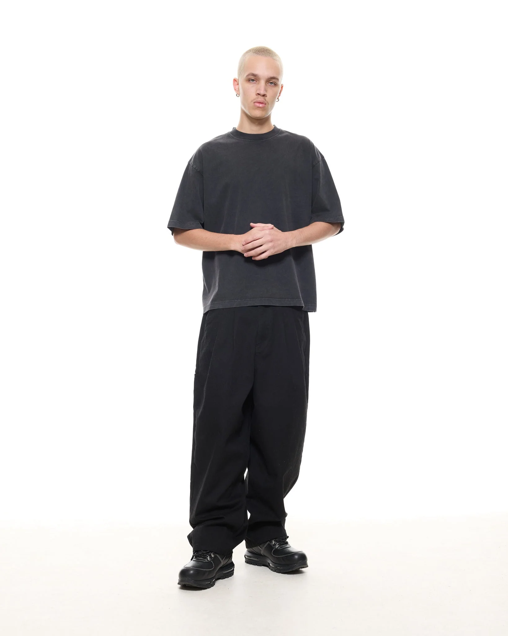 SIGNATURE BLANK T-SHIRT - WASHED BLACK - Image 5
