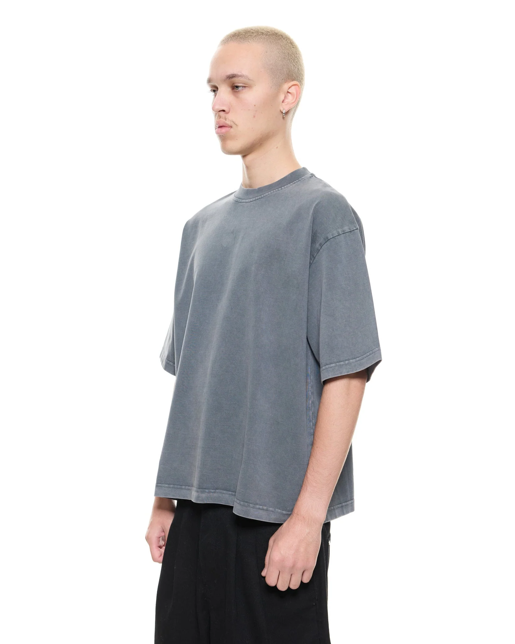 SIGNATURE BLANK T-SHIRT - WASHED GREY - Image 3